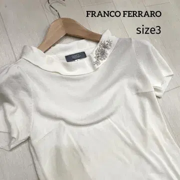 새상품급 프랑코 페라로 비쥬 포함 반팔 니트 상의 size3