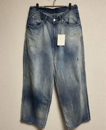 ANCELLM AGING WIDE DENIM 5P PANTS 데님 팬츠