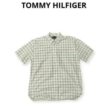[ 여름 아이템 ] TOMMY HILFIGER 빅 사이즈 체크 셔츠 XL
