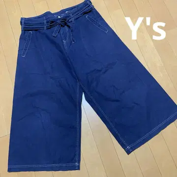 Y's 요지 야마모토 네이비 와이드 팬츠