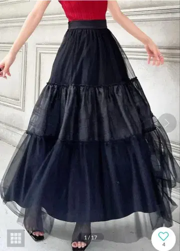 RESEXXY 튤 볼륨 스커트 (BLK)