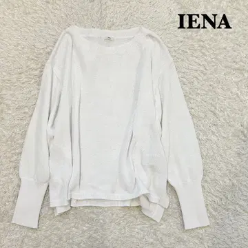 [새상품급] 24SS IENA 코튼 나일론 테이프얀 풀오버 화이트