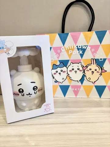 치이카와 파크 한정판 비누 디스펜서 기생된 치이카와 덤 포함
