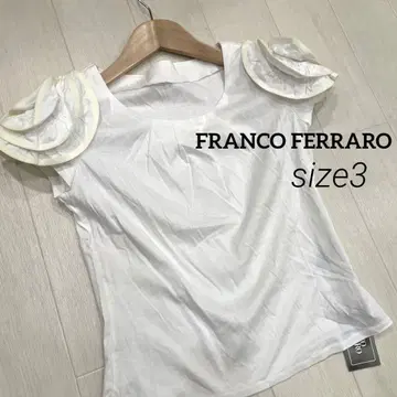 미사용 택 포함 프랑코 페라로 꽃 모티브 티셔츠 size 3