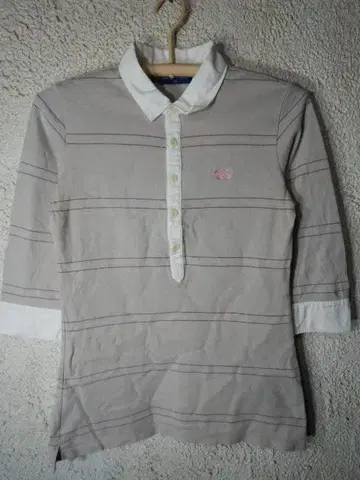 o7927 CANTERBURY 7부 소매 보더 디자인 피케 셔츠