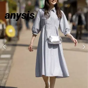 anysis 에니피스 스트라이프 UV 컷 셔츠 원피스 2way