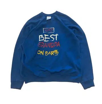 Tultex 래글런 맨투맨 BEST GRANDPA ON EARTH