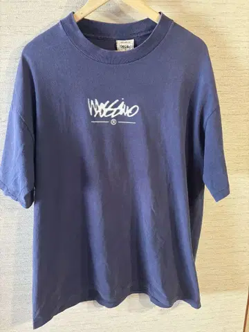90s 모시모 usa제 퍼플네이비 페이드 T셔츠 L