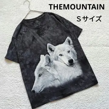 THE MOUNTAIN 반팔 T셔츠 늑대 울프 그레이 S