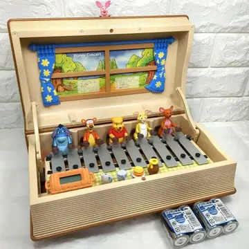 곰돌이 푸 허니 콘서트 오르골 실로폰 자동 연주 시계 메가하우스