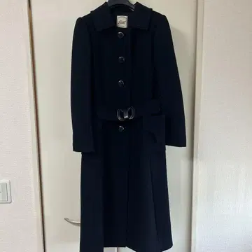 빈티지 롱 코트 레트로 롱 코트