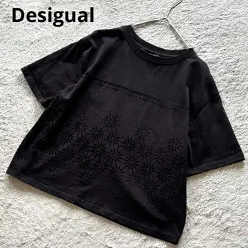 Desigual (데시구알) 꽃무늬 코튼 반팔 셔츠 인도산