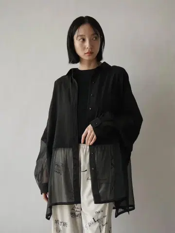 새상품급! 야마다야 RADIATE 시어 절개 돌먼 셔츠