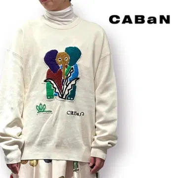 [새상품급] CABaN Elephant 자수 크루넥 풀오버