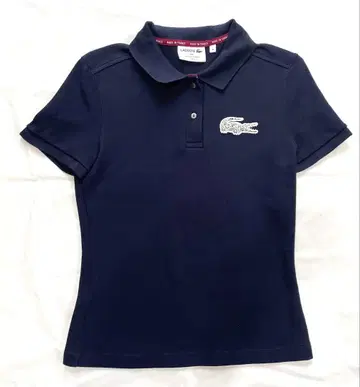 LACOSTE 라코스테 네이비 피케 셔츠 프랑스제 36 레이스 반팔