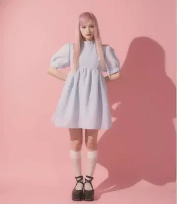 FickleBebe 피클베베 리본 자카드 원피스