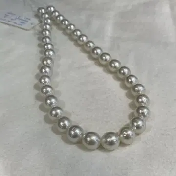 [도쿄 전시회 가격] 남양 진주 화이트 펄 목걸이 10mm