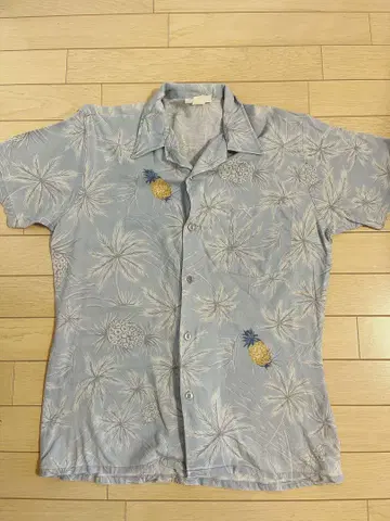 80s USA Jeans Joint 반팔 오픈 카라 하와이안 셔츠