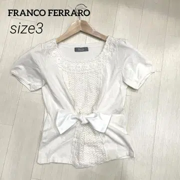 프랑코페라로 크로셰 절개 반팔 니트 상의 size 3