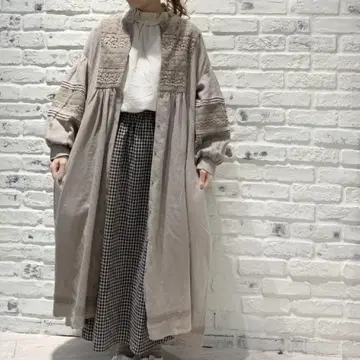 사만사 모스모스 섬세한 레이스 프론트 오픈 원피스