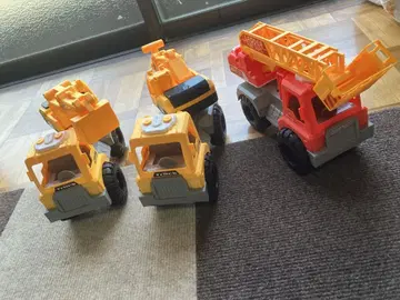 움직이는 파워 트럭 시리즈 굴삭기 소방차 일하는 자동차