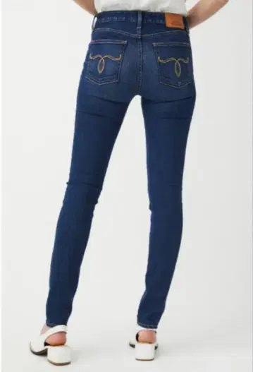 마우지 WF Rebirth embroidery SKINNY 24 데님