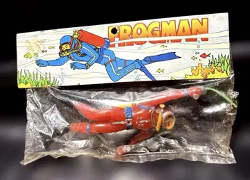 Frogman 빨간색 다이버 피규어 미개봉 쇼와 레트로 자석 포함