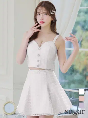Sugar ROBE de FLEURS 센터 비쥬 버튼 M