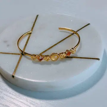 골드 비즈 스톤 팔찌