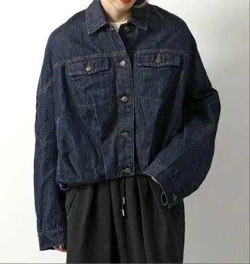DRIES VAN NOTEN 드리스반노튼 라운드 데님 자켓