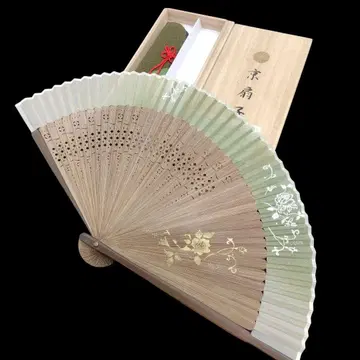 교토 부채 장미 금채 은채 송미당 오동나무 박스형 #670