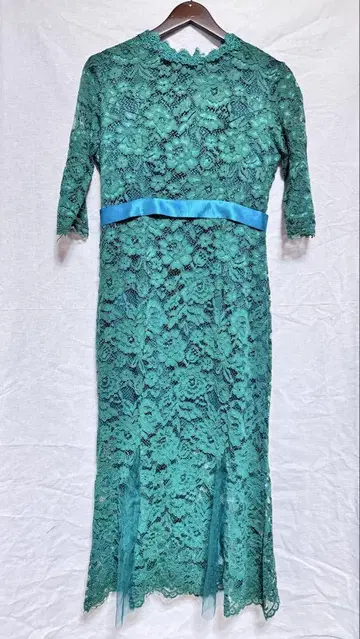 새상품 피쉬테일 파티 드레스 (그린 XL) 파티 드레스 타이트