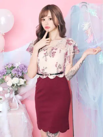 dazzy 타이트 미니 드레스