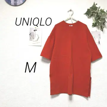 9993 UNIQLO 유니클로 반팔 니트 M 무지 캐주얼