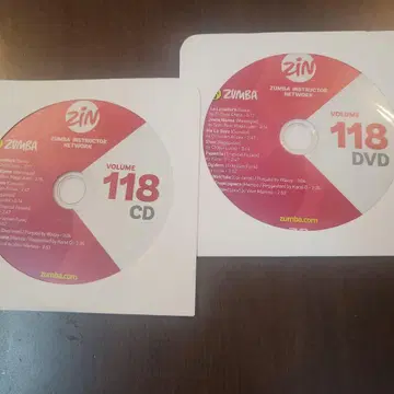 ZUMBA ZIN 최신 버전 118 CD & DVD 세트