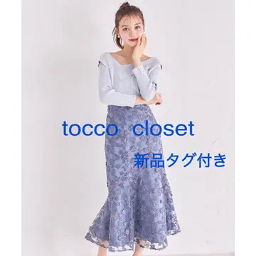 토코 클로젯 미인백화 레이스 머메이드 오간자 입체 자수 꽃