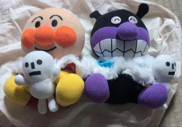 호빵맨과 세균맨 겨울 사양 봉제 인형