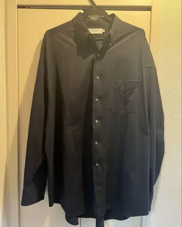 Graphpaper Oxford Pique Jersey 셔츠 네이비