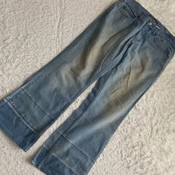 MARC JACOBS 데님 팬츠 블루 34 캐주얼 데미지 가공