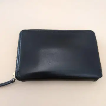 블랙 가죽 지갑 골드 지퍼 HIGHCROWN