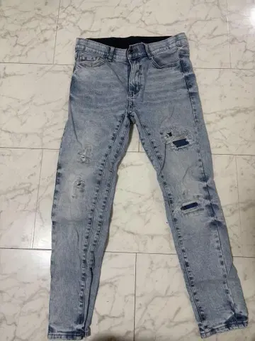 아담스 저글러 데님 팬츠 데미지 가공 데님 팬츠 XL 사이즈