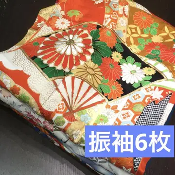 [ 기모노 리메이크 소재 ] 후리소데 6장 묶음 판매 핸드메이드용
