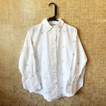 ZARA basic 자라 베이직 유니콘 패턴 자수 셔츠