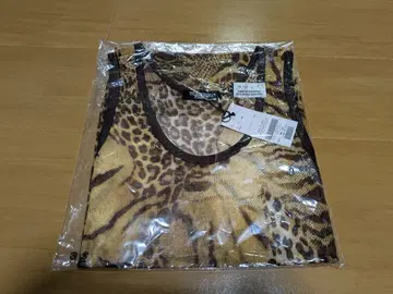 [ 미개봉 ] TORANADO MART 레오파드 무늬 시스루 탱크탑