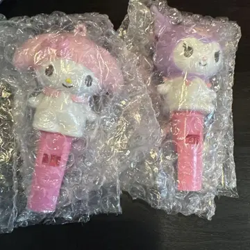 산리오 캐릭터즈 시크릿 피리 달린 참 2종 세트