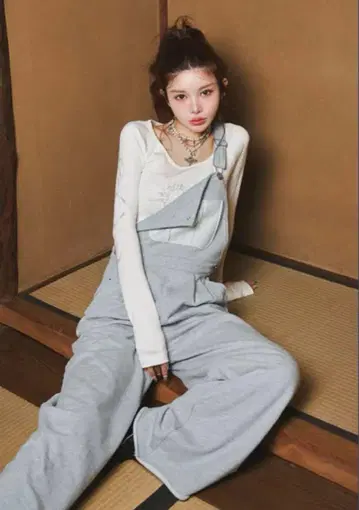 다리치 맨투맨 와이드 살로펫