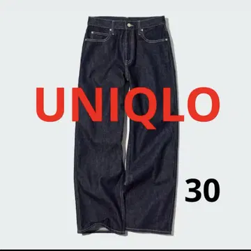 새상품급 UNIQLO 유니클로 배기진 데님 30인치 76cm