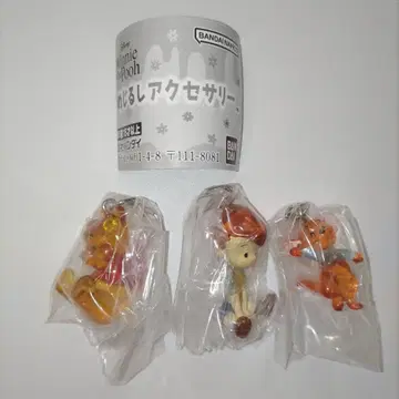 가샤폰 Winnie the Pooh 메지루시 액세서리 3개 세트