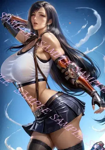 티파 록하트 FF7 포스터 브로마이드 A4 No.134