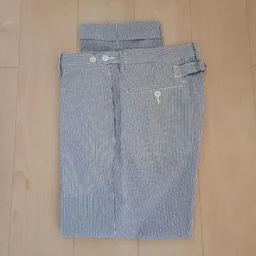 BEAMS PLUS 빔즈 시어서커 팬츠 스트라이프